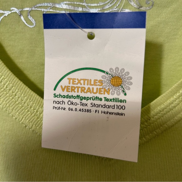 Cecilia Classics Women’s mint green cotton v-neck long sleeve t-shirt tee Size L - Picture 8 of 10